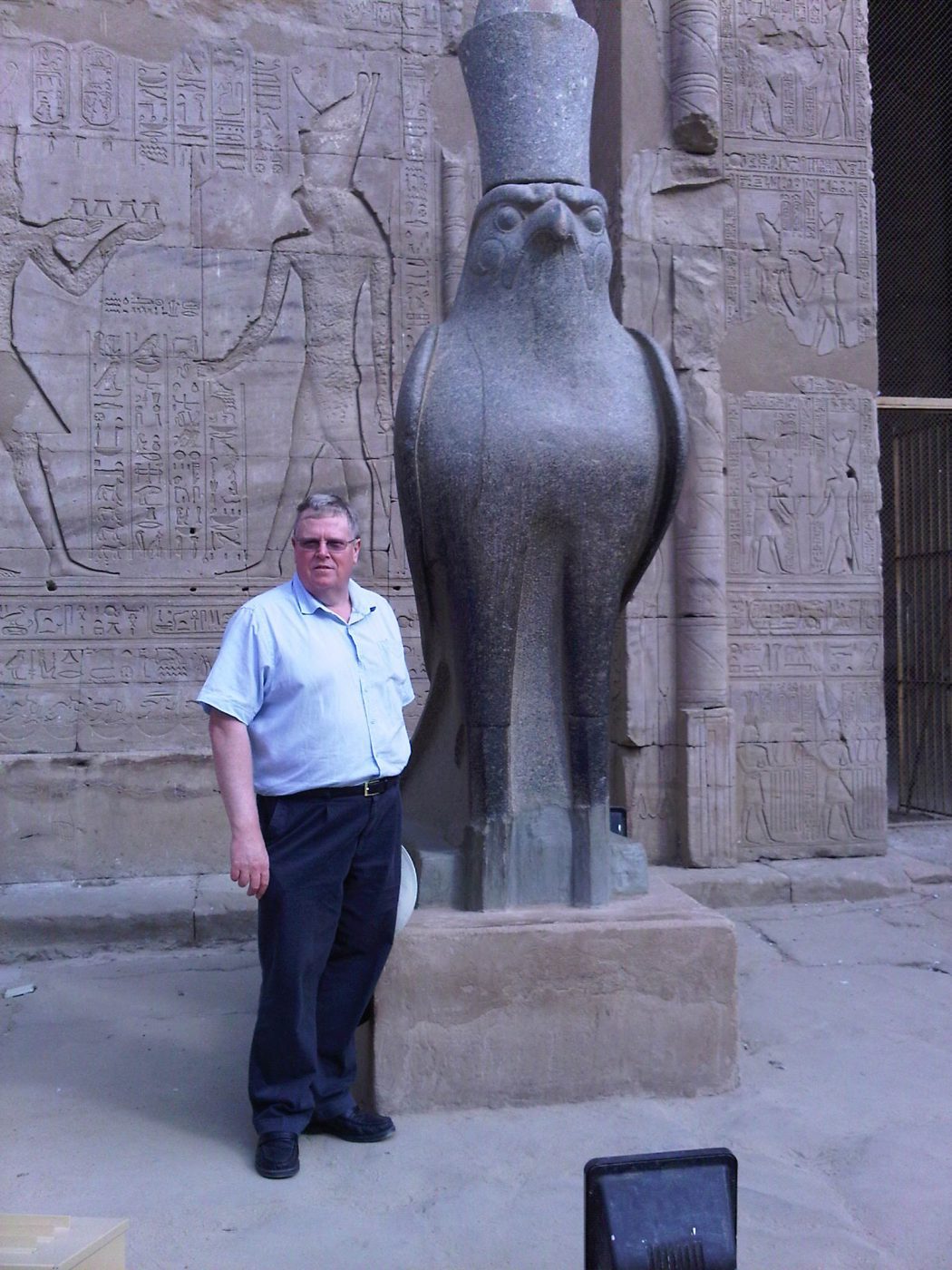 Ian at Edfu, Egypt