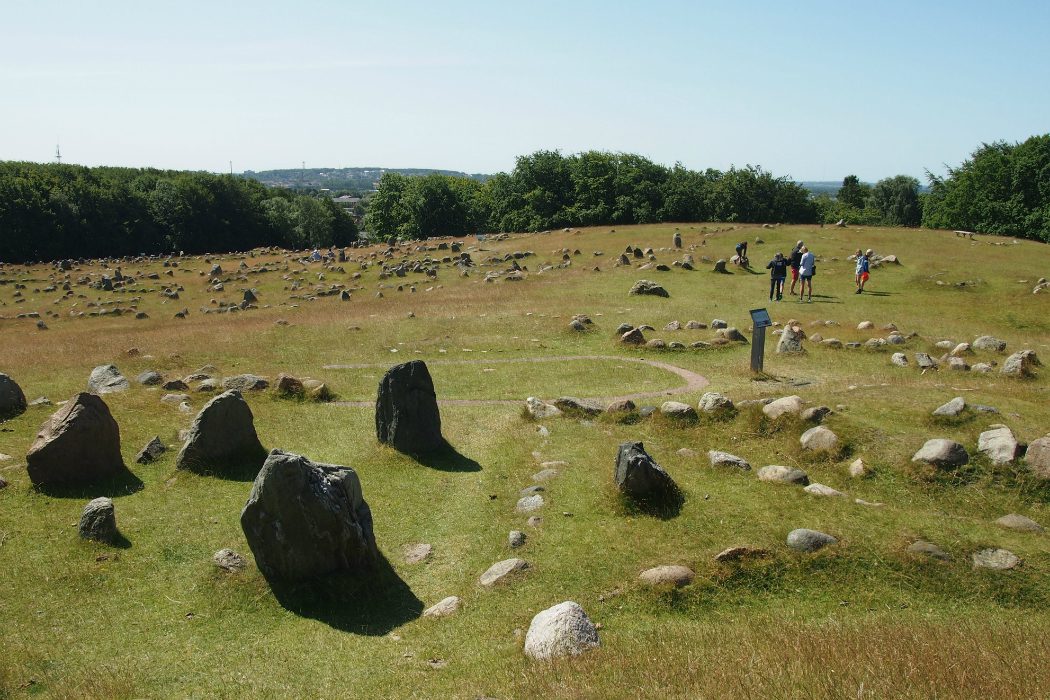 The viking burial site at Lindholm