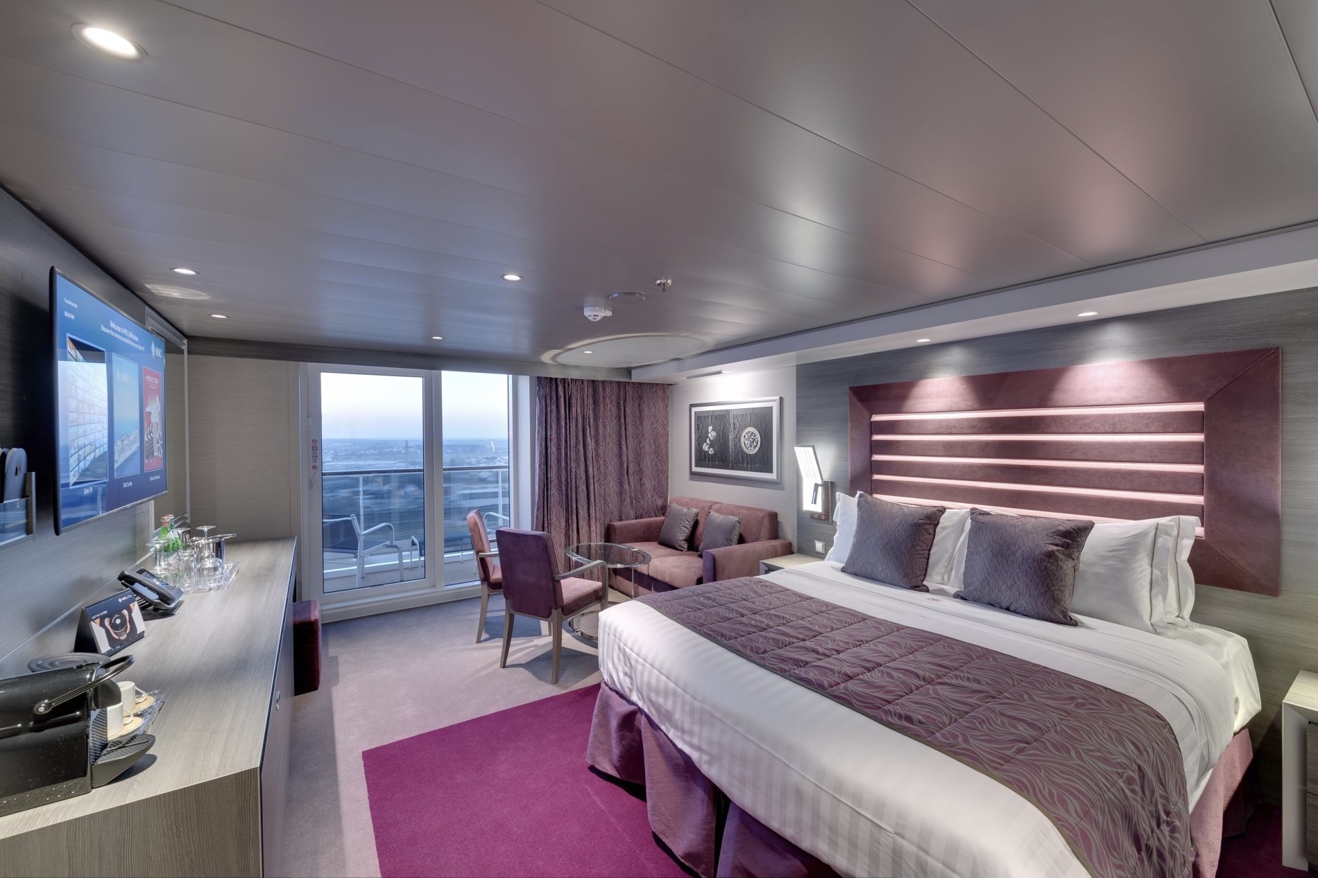 msc cruise ship suites