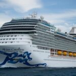 The massive Royal Caribbean Navigator of the Seas cruise liner departing from Los Angeles, site of the tragic passenger death ruled as homicide amid negligence allegations.