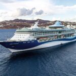 Marella Discovery cruise ship sailing near the Greek islands during a Mediterranean itinerary