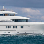 61m Lürssen superyacht Marguerite cruising after sale following major refit