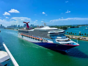 Carnival Sunshine cruise ship sailing in the Mediterranean ahead of first Africa visits in 2027