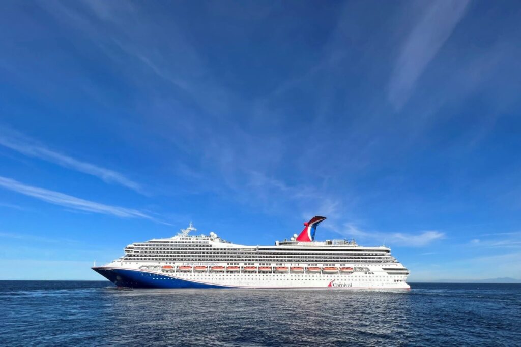 Carnival Sunshine cruise ship sailing in Europe during 2027 season