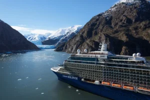 Celebrity Solstice cruise ship docked in Singapore undergoing a major refit ahead of its upcoming Asia-Pacific deployment