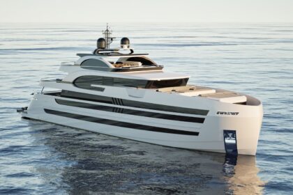 Lazzara UHV 160 48m superyacht under construction, featuring ultra-high volume design