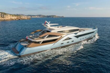 ER Yacht Design Logos 200-foot superyacht concept with motion-inspired exterior