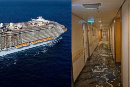 MSC Seaview docked as crew responds to cabin flooding after a burst pipe