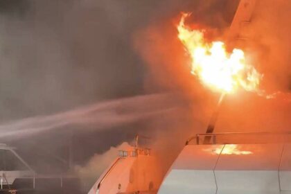 Fire engulfs luxury yachts at Sydney’s Spit Marina during overnight blaze