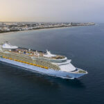 Freedom of the Seas cruise ship sailing in the Caribbean after itinerary change