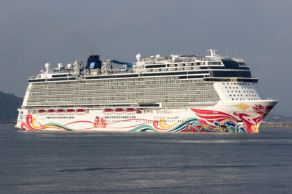 Norwegian Joy docked at PortMiami ahead of theme cruises