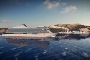 Oceania Sonata luxury cruise ship sailing in the Mediterranean on its maiden season