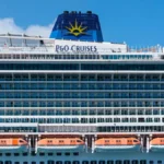 P&O Cruises ship sailing from Southampton during Shine at Sea agent training cruise