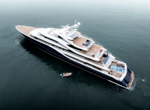 88m Turquoise superyacht Angelique launched in Istanbul shipyard