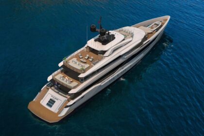 52m Bilgin 170 luxury superyacht exterior profile at sea