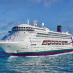 Ambassador Cruise Line’s Ambience cruise ship sailing on a 40-day Caribbean voyage from Tilbury