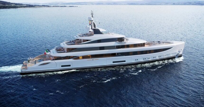 Benetti B.Now 67M hybrid superyacht launch in Livorno