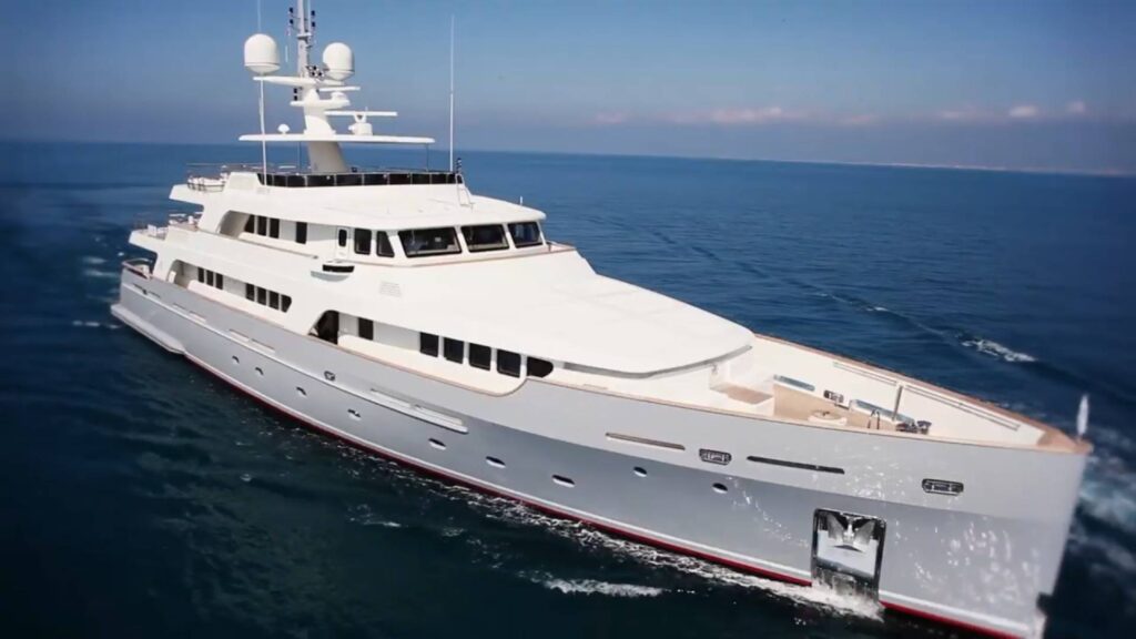 Codecasa 43m superyacht Hull F82 under construction at the Codecasa shipyard