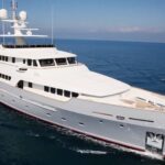 Codecasa 43m superyacht Hull F82 under construction at the Codecasa shipyard