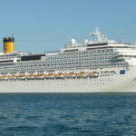 Costa Cruises Valentine’s Day sale cruise ship with romantic ocean sunset