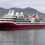 Exploris One expedition cruise ship docked in France after auction sale