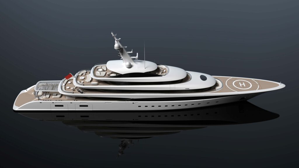 102m Lürssen superyacht JASSI launched at Rendsburg shipyard in Germany