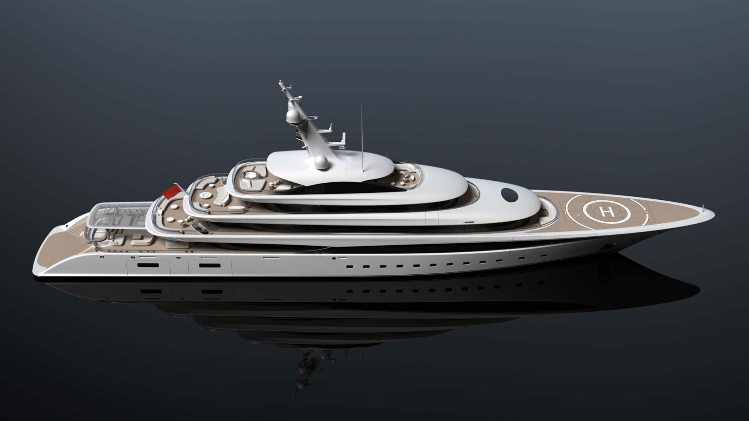 102m Lürssen superyacht JASSI launched at Rendsburg shipyard in Germany