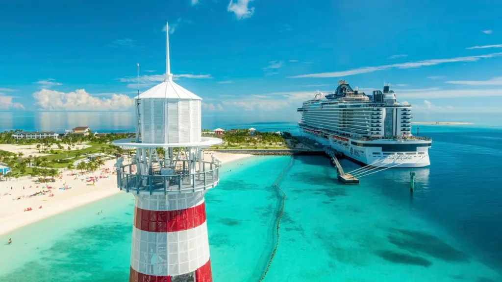 MSC Cruises Ocean Cay private island Bahamas expansion rendering