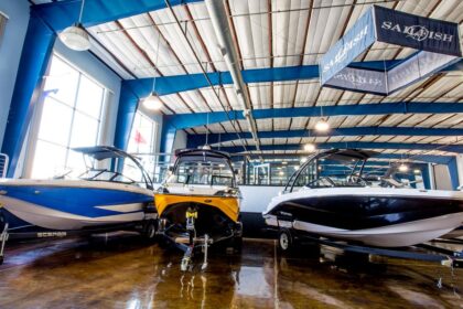 MarineMax marina and yacht dealership operations in Clearwater Florida