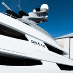 Superyacht Draak following completion of rebuild at Oceanco shipyard