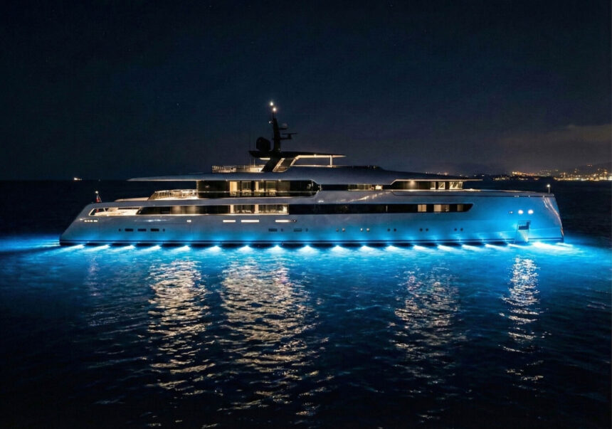 55m superyacht concept ION by ThirtyC featuring vertical bow and modern exterior design